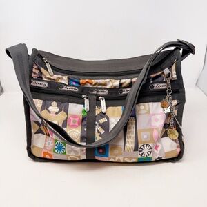 Le Sportsac Disney Small World Nylon Pink Bag Crossbody